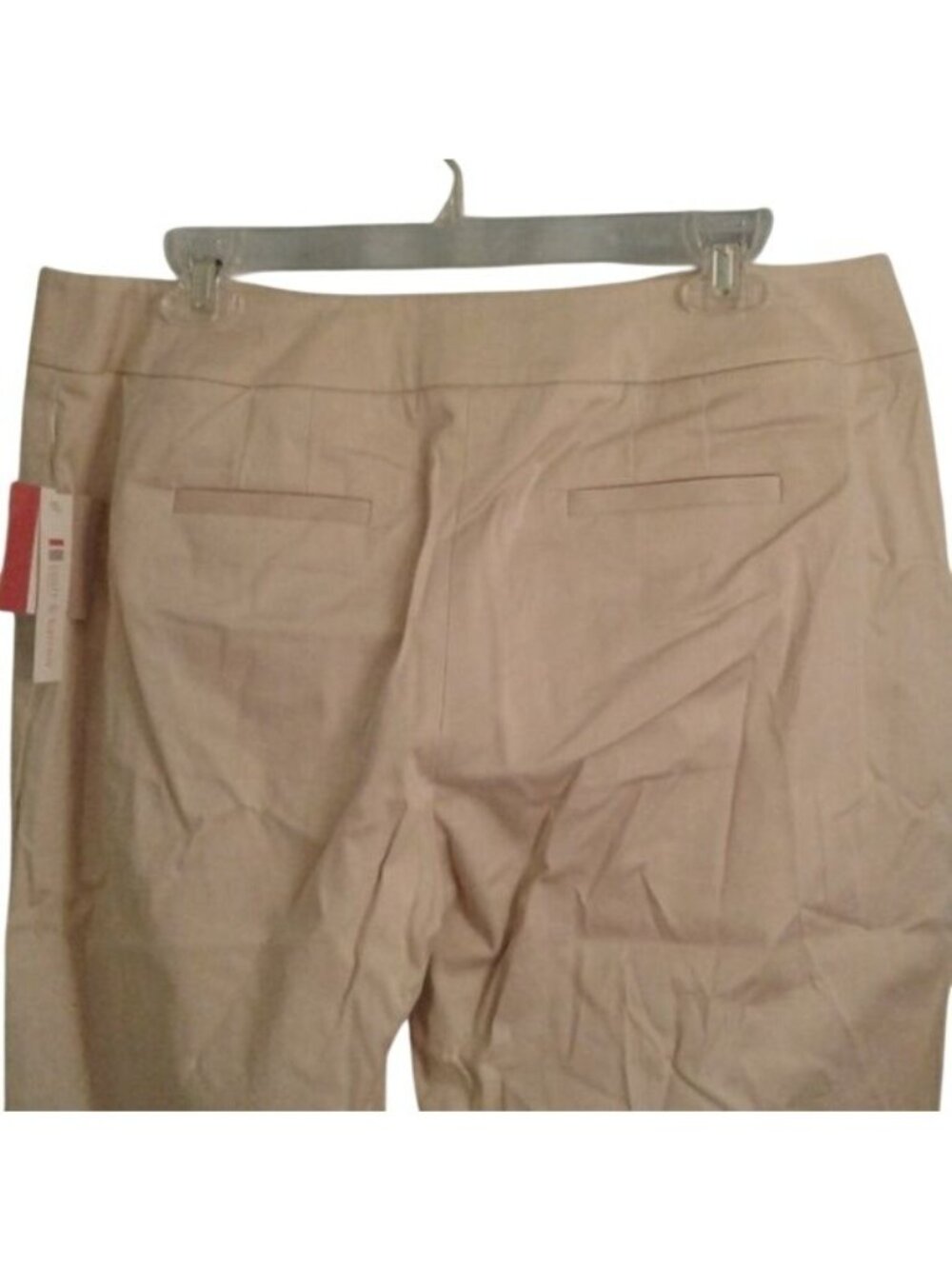 Croft & Barrow Size 16P Womens Khaki Capri Pants Petite Stretch New With Tags - Picture 6 of 8